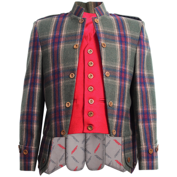 Ettrick Tweed Sheriffmuir Jacket With Waistcoat - biznimart
